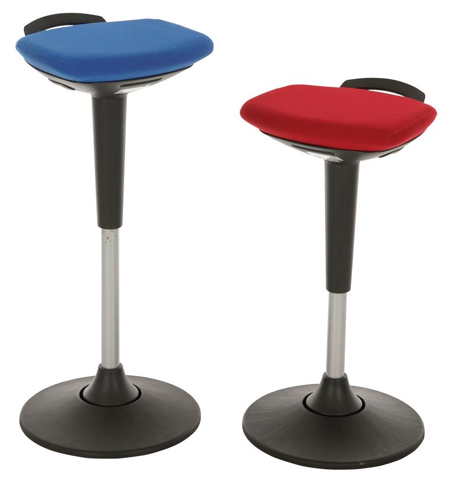 Multibewegliche Stehhilfe, Sitzhöhenverstellung von 600 -860 mm, blau