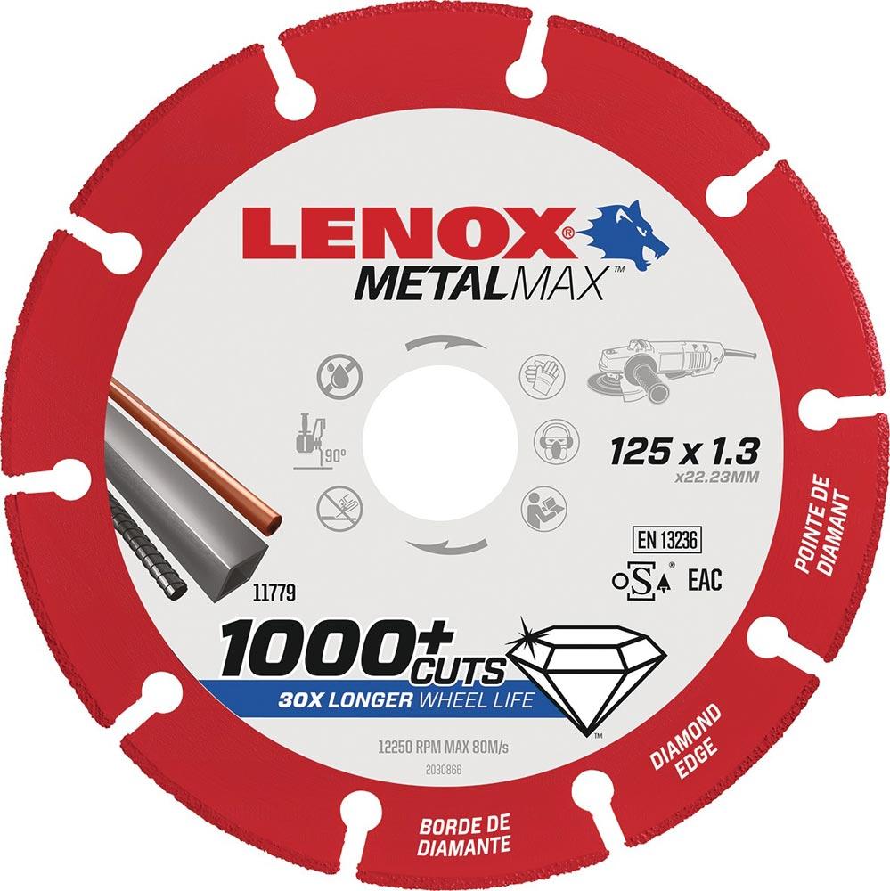 Diamanttrennscheibe Metal Max Ø 125 mm Bohrung 22,23 mm Stahl Segmentstärke 1,3 mm