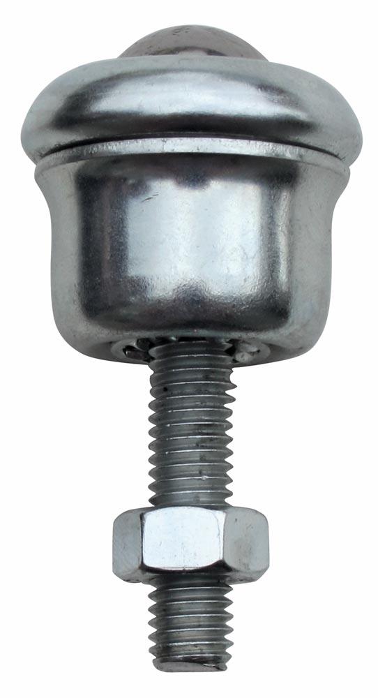 Kugelrolle mit Gewindestift, Kugeldurchm. 25 mm, Traglast 55 kg, Stahlkugel, Gehäuse verzinkt, MINDESTABNAHME 10 Stück