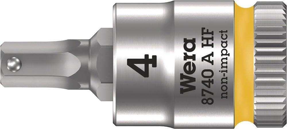 Steckschlüsseleinsatz 8740 A HF 1/4  Schlüsselweite 4 mm Länge 28 mm
