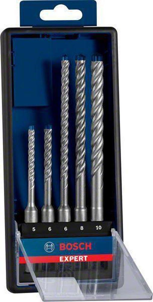 Hammerbohrersatz Expert plus 7X 5- teilig SDS Plus Kunststoffkassette mit Euroloch Hammerbohrersatz Expert plus 7X 5- teilig SDS Plus Kunststoffkassette mit Euroloch