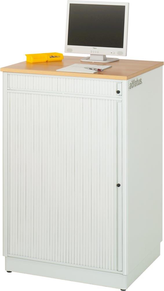 EDV-Schrank ohne Monitorgehäuse, stationär BxTxH 720x660x1100 mm, RAL 7035/5010