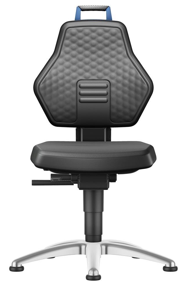 Arbeitsdrehstuhl, autom. Gewichtsregulierung, Ergonomie-Paket, Tragegriff, Supertec schwarz, Gleiter