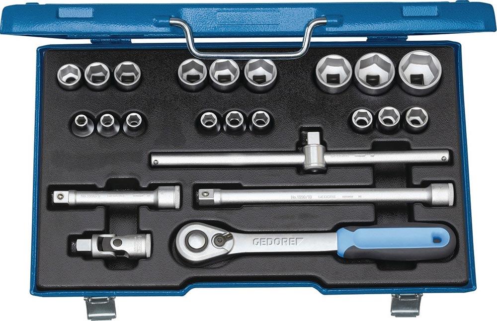 Steckschlüsselsatz 19 EMU-20 23-teilig 1/2  Schlüsselweiten 8-32 mm Anzahl Zähne 60 6-Kant