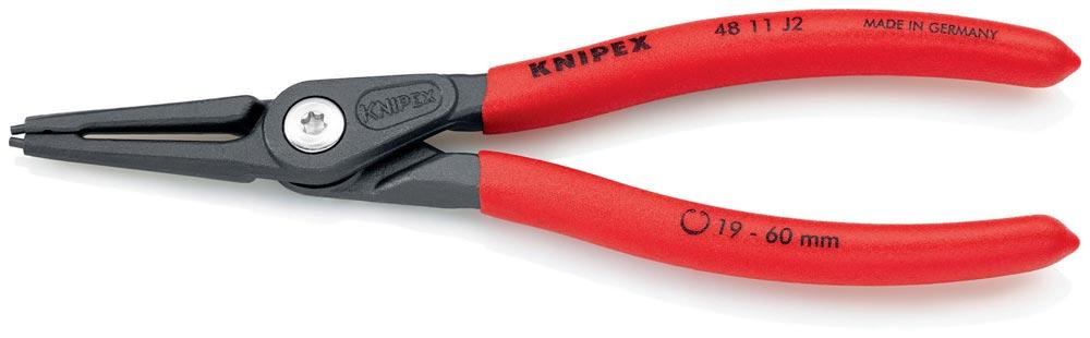 Präzisionssicherungsringzange J 2 für Bohrungen Ø 19 - 60 mm Länge 180 mm