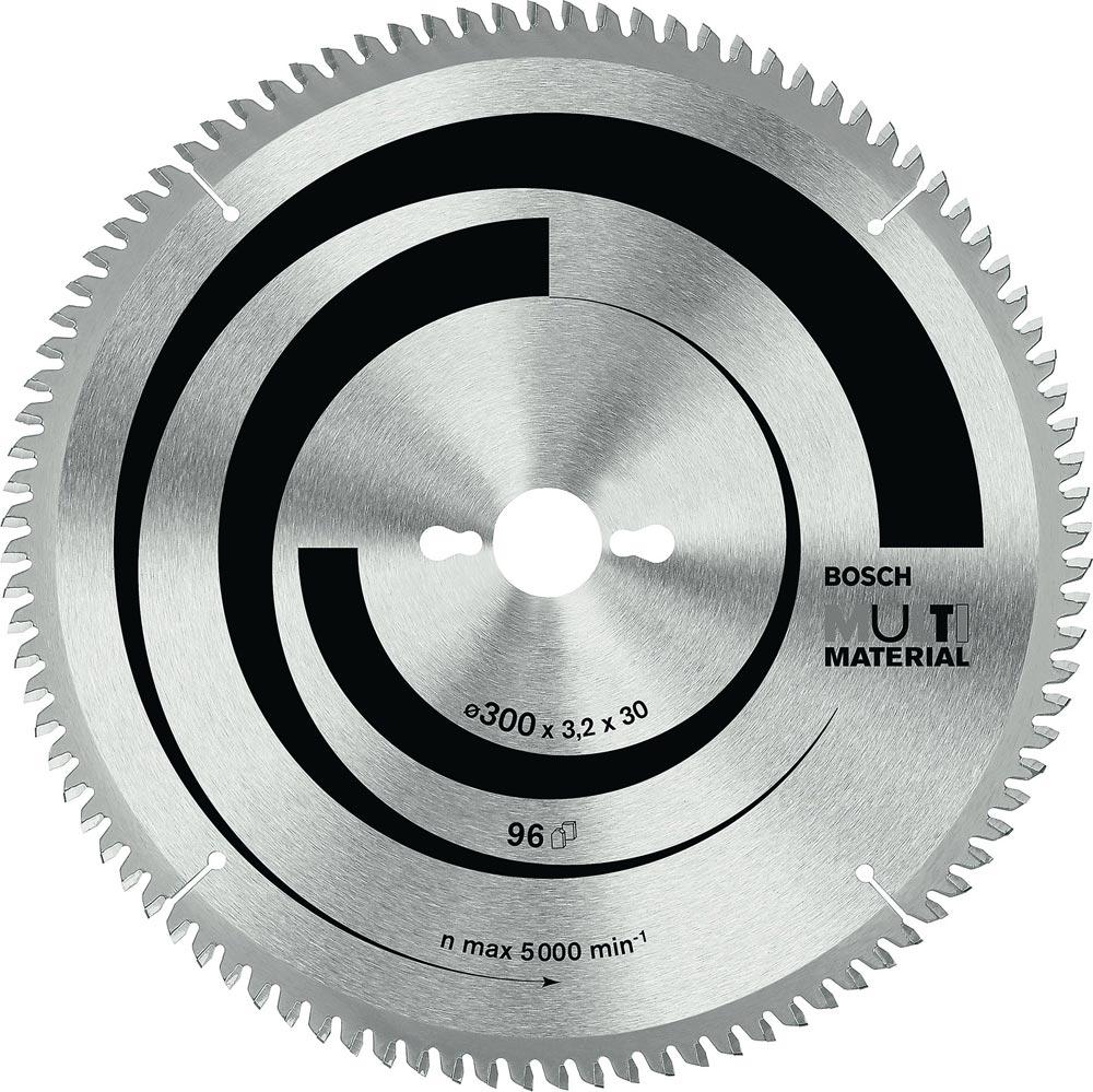 Kreissägeblatt Außen-Ø 254 mm Zähnezahl 96 HLTCG Bohrung 30 mm Schnittbreite 3,2 mm HM