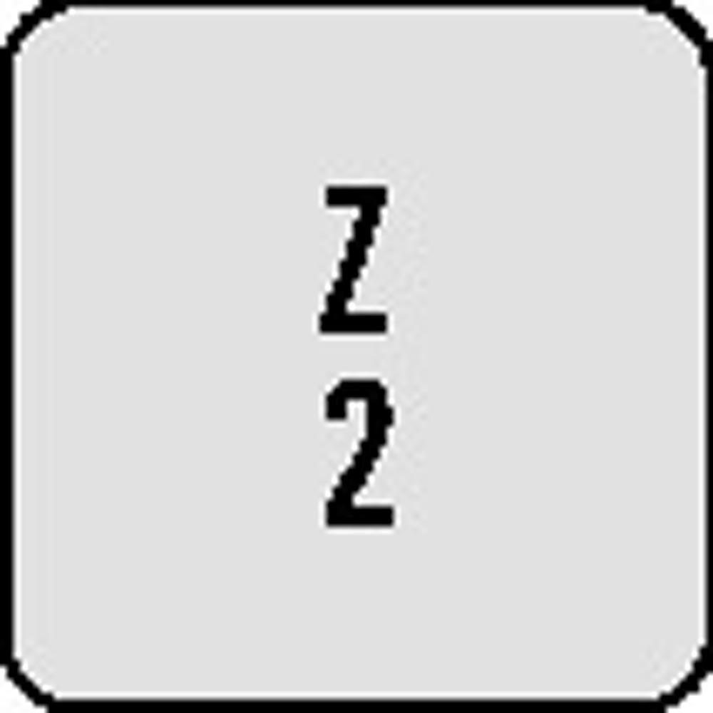 Bohrnutenfräser DIN 327 D Typ N Nenn-Ø 6 mm HSS-Co8 TiCN DIN 1835 B Schneidenanzahl 2 kurz