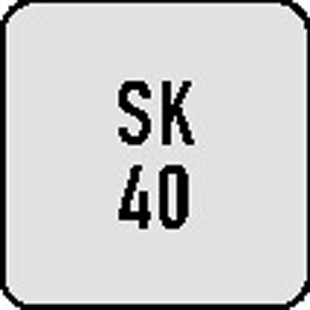 Flächenspannfutter DIN 69871AD Weldon Spann-Ø 14 mm SK40 Auskraglänge 50 mm