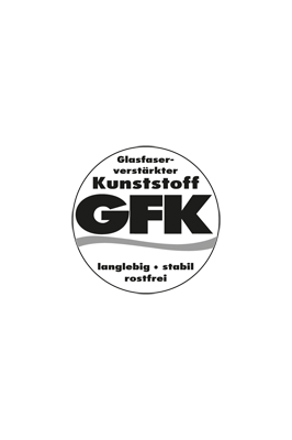 Auffangwanne aus GFK, mit verzinktem Gitterrost, Auffangvolumen 210 l, BxTxH 850x850x400 mm