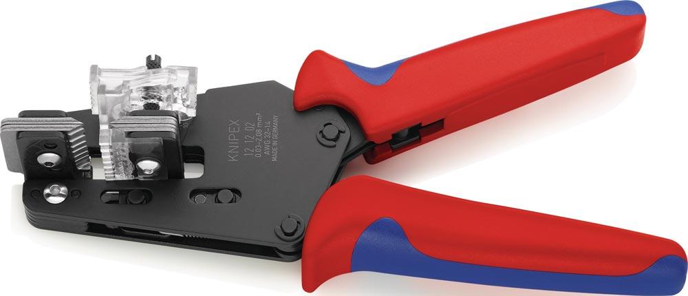 Präzisionsabisolierzange Länge 195 mm Mehrkomponeten-Hüllen 0,03 - 2,08 (AWG 32 - 14) mm