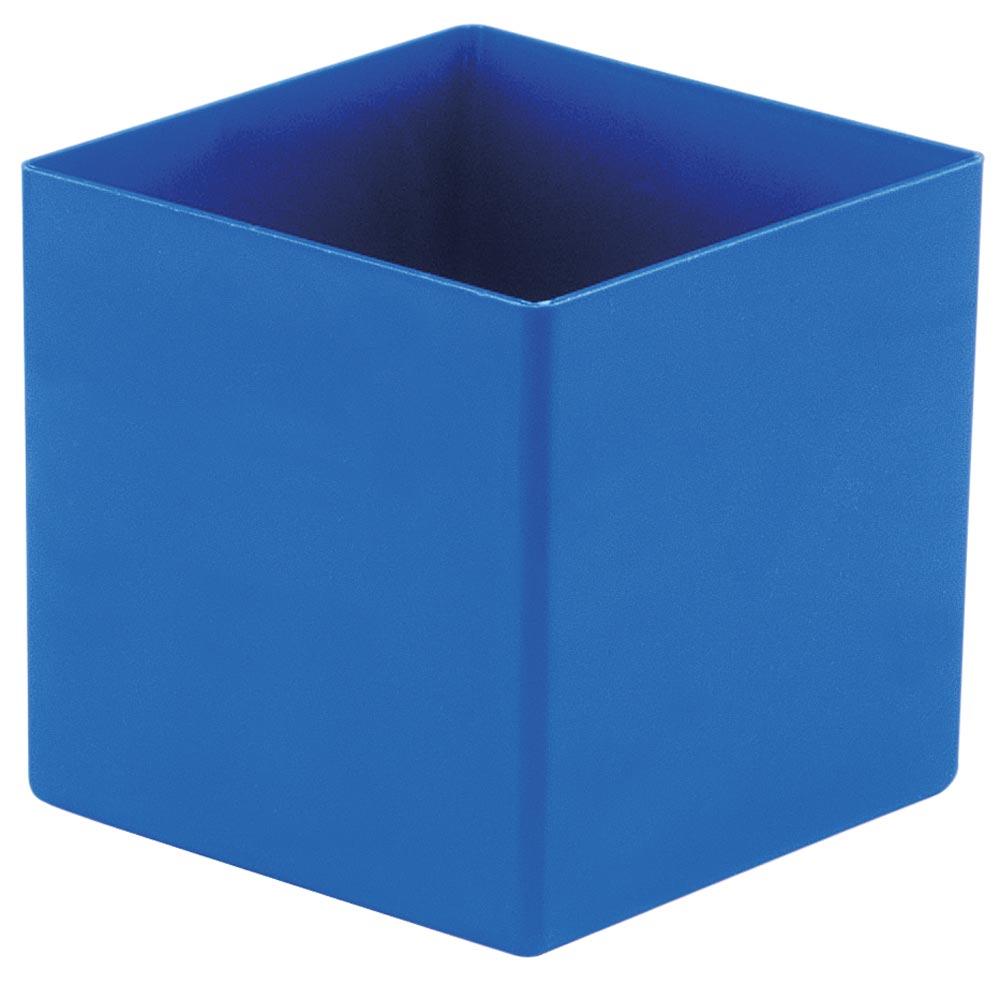Einsatzkasten, Polystyrol, LxBxH 160x106x54 mm, Farbe blau, VE 50 Stück Einsatzkasten, Polystyrol, LxBxH 160x106x54 mm, Farbe blau, VE 50 Stück