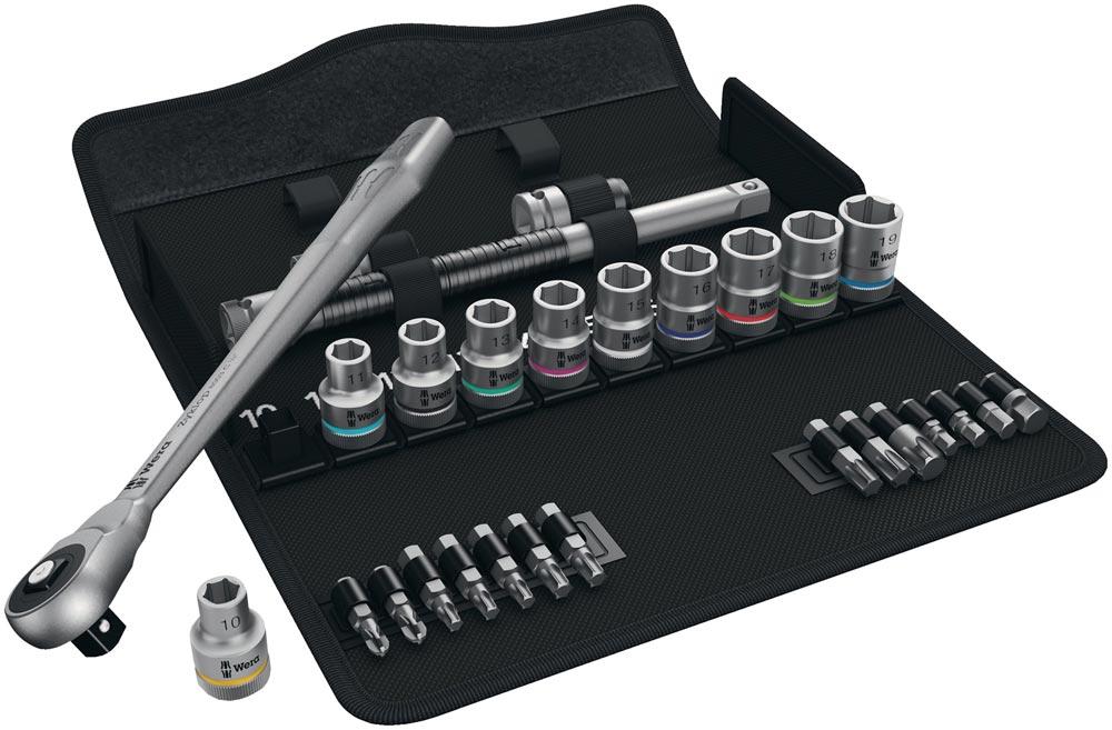 Steckschlüsselsatz 8100 SA 7 Zyklop 28-teilig 1/4  Schlüsselweiten 5-13 mm Anzahl Zähne 76 6-Kant
