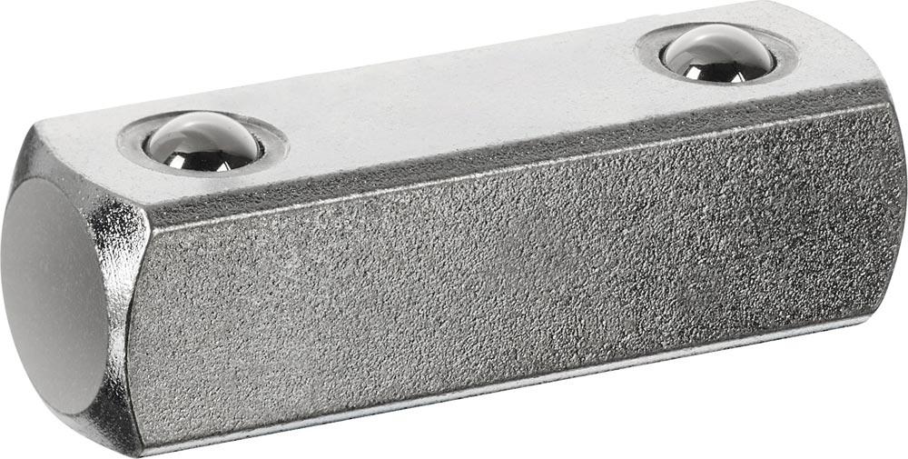 Durchsteckvierkant Größe 3/4  Länge 51,5 mm mit Stiftsicherung
