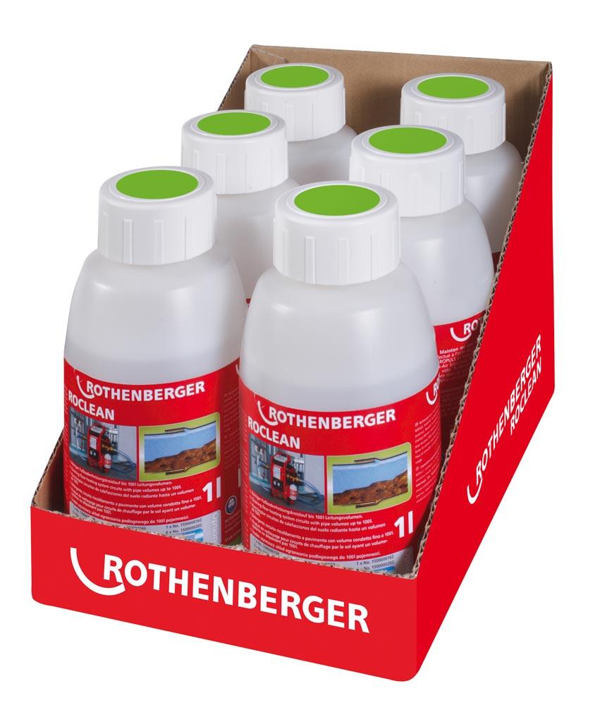 Reinigungschemie - Flächenheizsystem, Spülkompressor ROPLUS ROCLEAN, Pack 6 Ds.