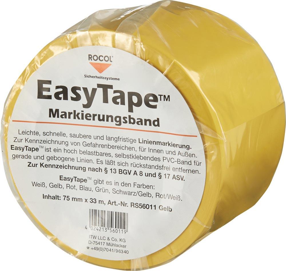 Bodenmarkierungsband Easy Tape PVC gelb Länge 33 m Breite 75 mm Rolle