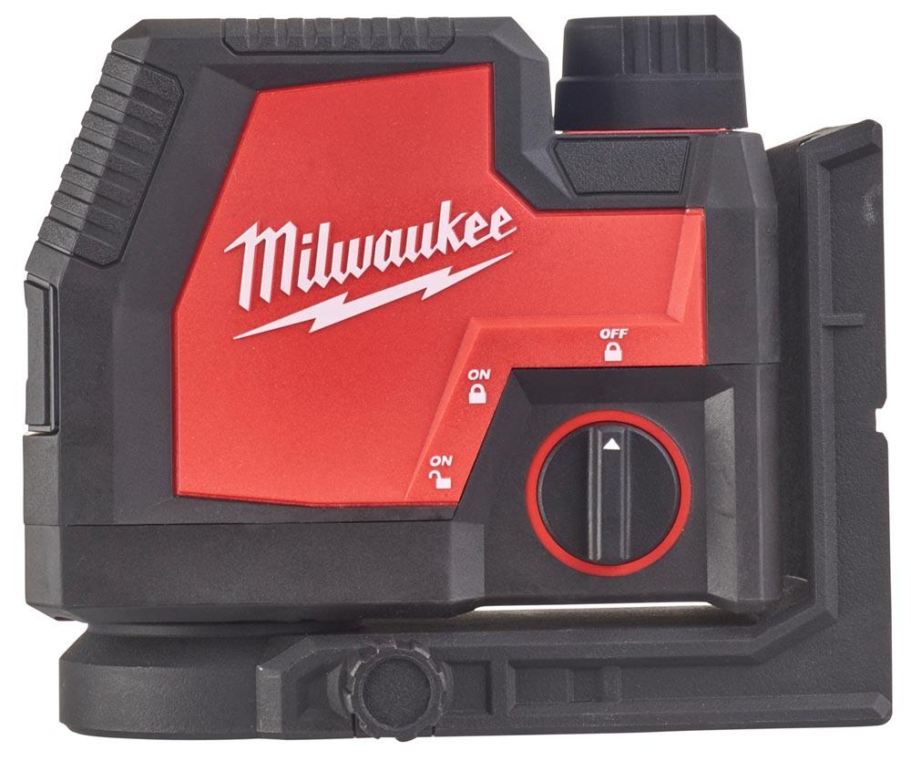 MILWAUKEE Kreuzlinienlaser L4 CLLP 30 m grün mit Lotpunkten inkl. Li-Akku im Koffer