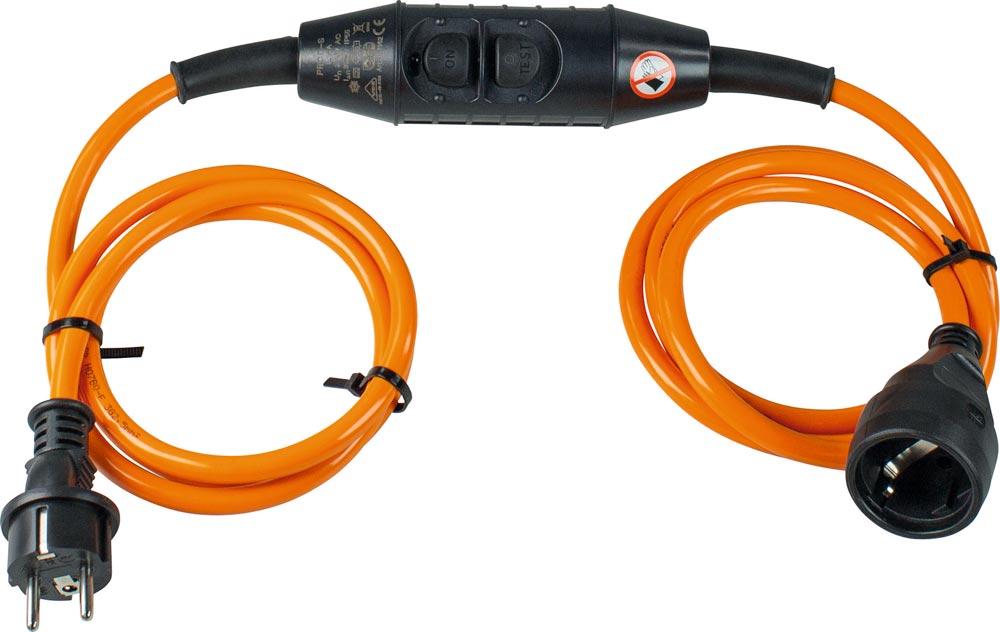 PRCD-S-Personenschutzverlängerung 2x1,5m H07BQ-F 3G2,5 IP44