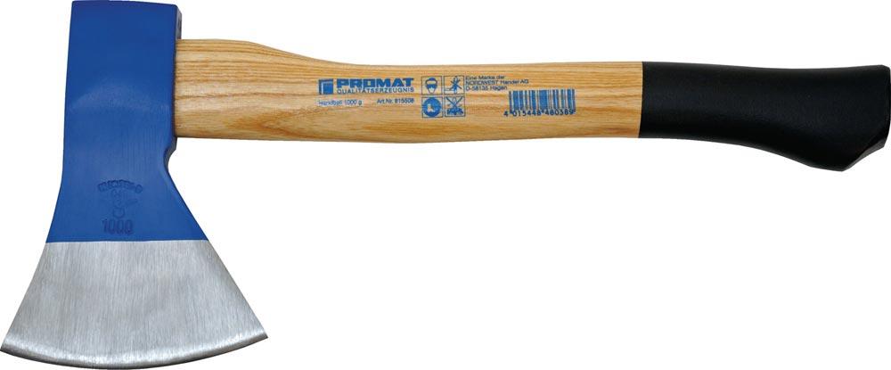 Handbeil Rheinische Form 800 g Stiellänge 380 mm Eschenkuhfuß stahlgeschmiedet