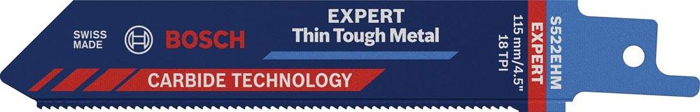 Säbelsägeblatt Expert Thin Tough Metal Länge 150 mm Breite 19 mm Zahnteilung TPI 18 1,4 mm S-Schaft 1 Stück / Karte Säbelsägeblatt Expert Thin Tough Metal Länge 150 mm Breite 19 mm Zahnteilung TPI 18 1,4 mm S-Schaft 1 Stück / Karte