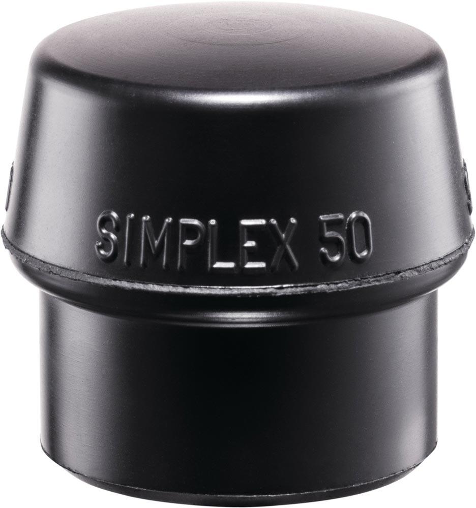 Schonhammerkopf SIMPLEX Kopf-Ø 100 mm Gummi schwarz mittelhart
