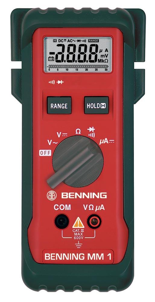 Multimeter MM 1 0,1 mV-600 V AC, 0,1 mV-600 V DC RMS