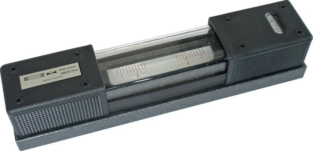 Horizontalwasserwaage DIN 877 Genauigkeit 0,1 mm/m 0,6 mm/m 200 x 42 x 42 mm