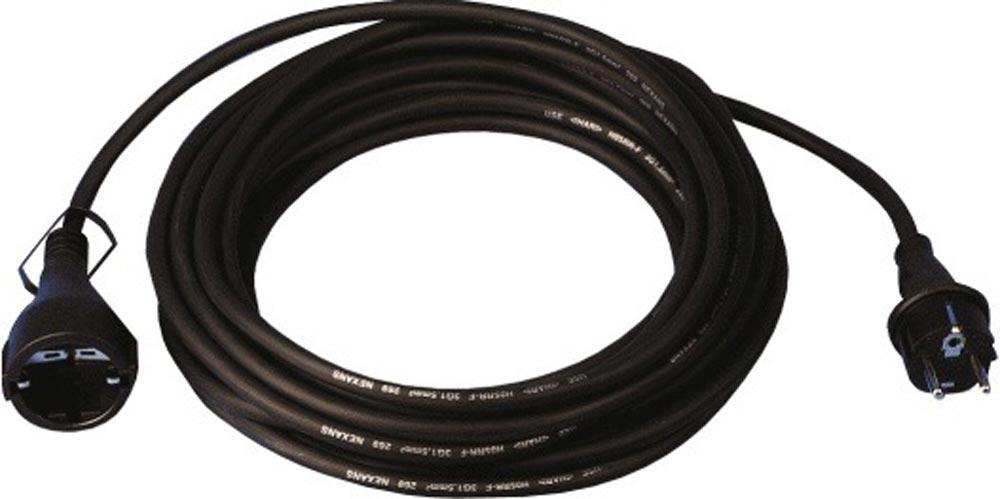 Schutzkontaktverlängerung 16 A 250 V 3 x 1,5 mm 10 m H05RR-F schwarz