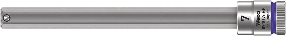 Steckschlüsseleinsatz 8740 A HF 1/4  Schlüsselweite 7 mm Länge 100 mm