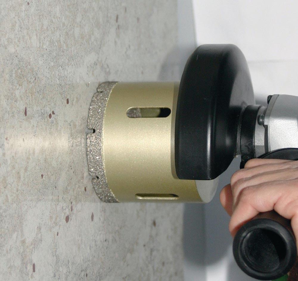 Diamantbohrkrone Ø 15 mm Länge 70 mm geeignet für Fliesen / Granit / Marmor M14