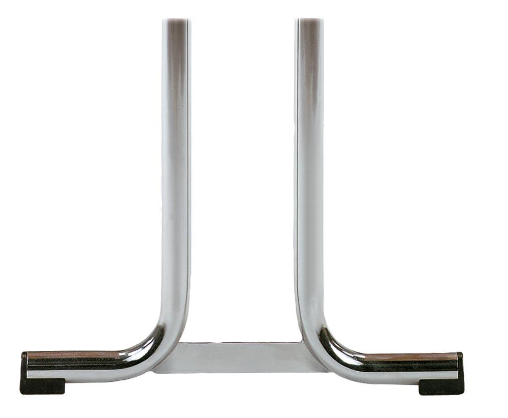 Klapptisch, BxTxH 1200x800x720 mm, Doppel-T-Fuß gebogen aus Rundrohr, Tischplatte aufgedoppelt 65 mm, lichtgrau