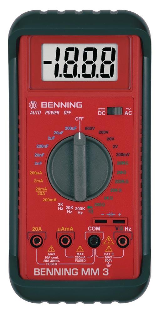 Multimeter MM 3 0,1 mV-600 V AC/DC RMS