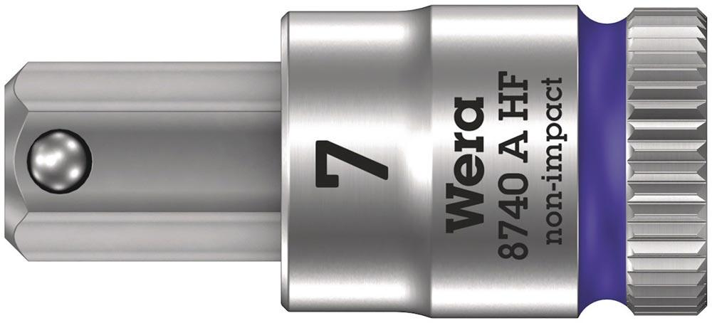 Steckschlüsseleinsatz 8740 A HF 1/4  Schlüsselweite 7 mm Länge 28 mm
