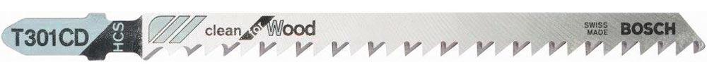 Stichsägeblatt T 301 CD Gesamtlänge 117 mm Zahnteilung 3 mm HCS 5 Stück / Karte