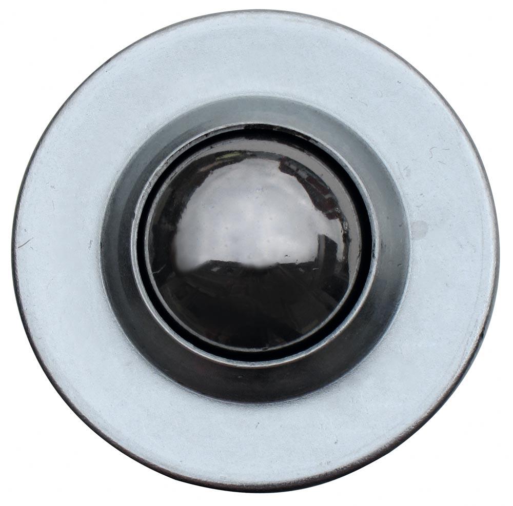 Kugelrolle ohne Befestigung, Kugeldurchm. 15 mm, Traglast 50 kg, Stahlkugel, Gehäuse verzinkt, MINDESTABNAHME 10 Stück