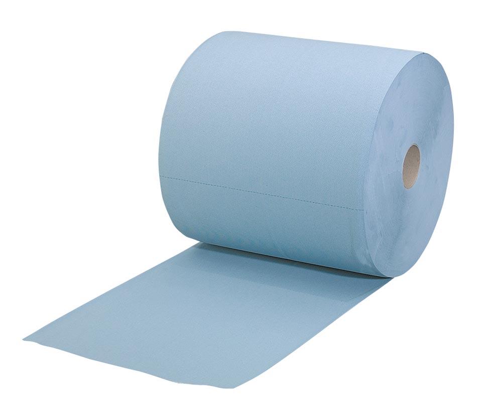 MULTICLEAN Plus Putztuchrollen, blau, 3-lagig, 360 x 220 mm, 500 Abrisse