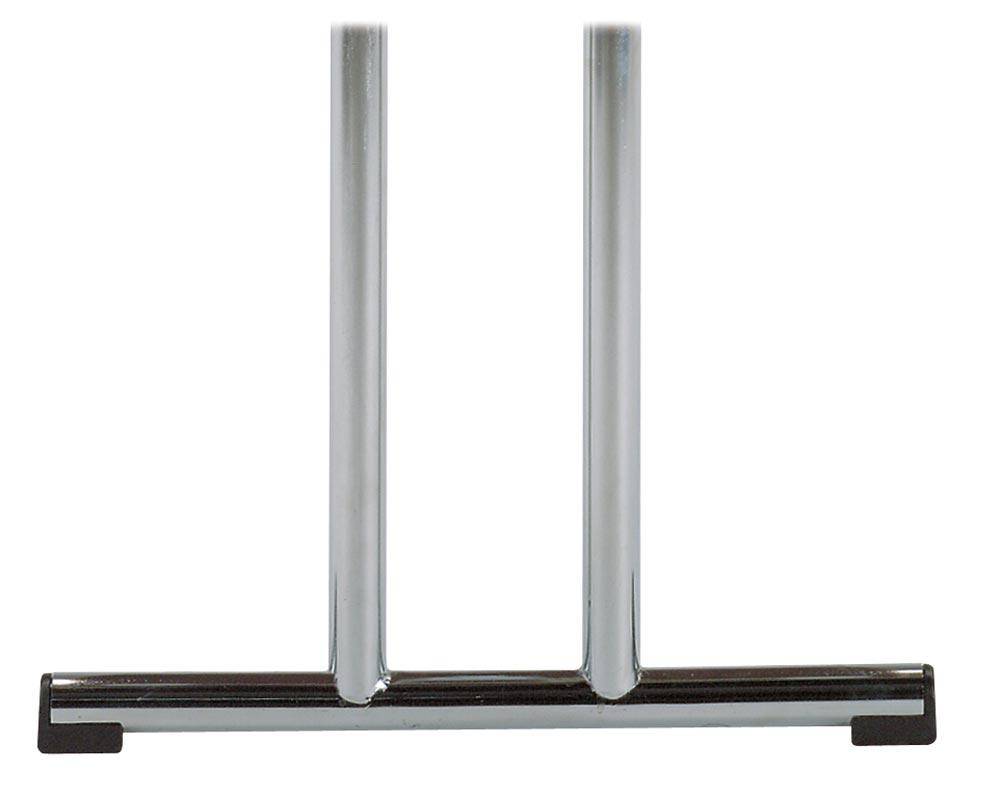 Klapptisch, BxTxH 1200x800x720 mm, Doppel-T-Fuß gerade aus Rundrohr, Tischplatte aufgedoppelt 65 mm, lichtgrau