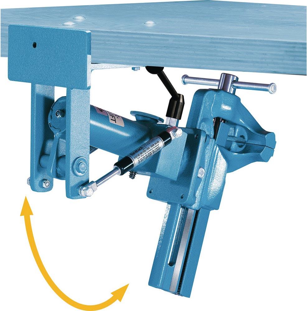 Abklapp- und Höhenverstellgerät für Backenbreite 140 mm abklappbar 360 drehbar