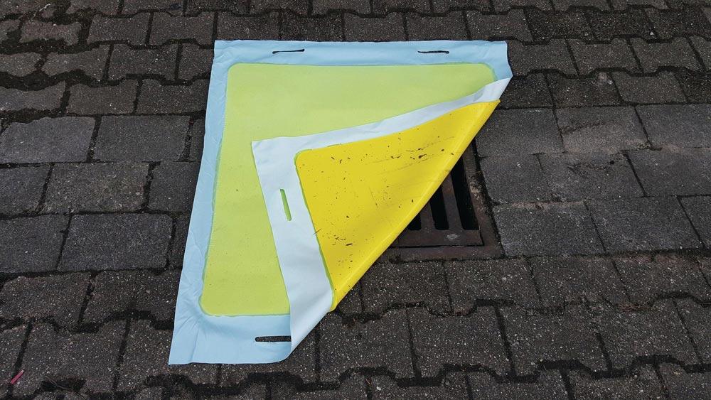 Kanalabdichtmatte LxB 600x600 mm