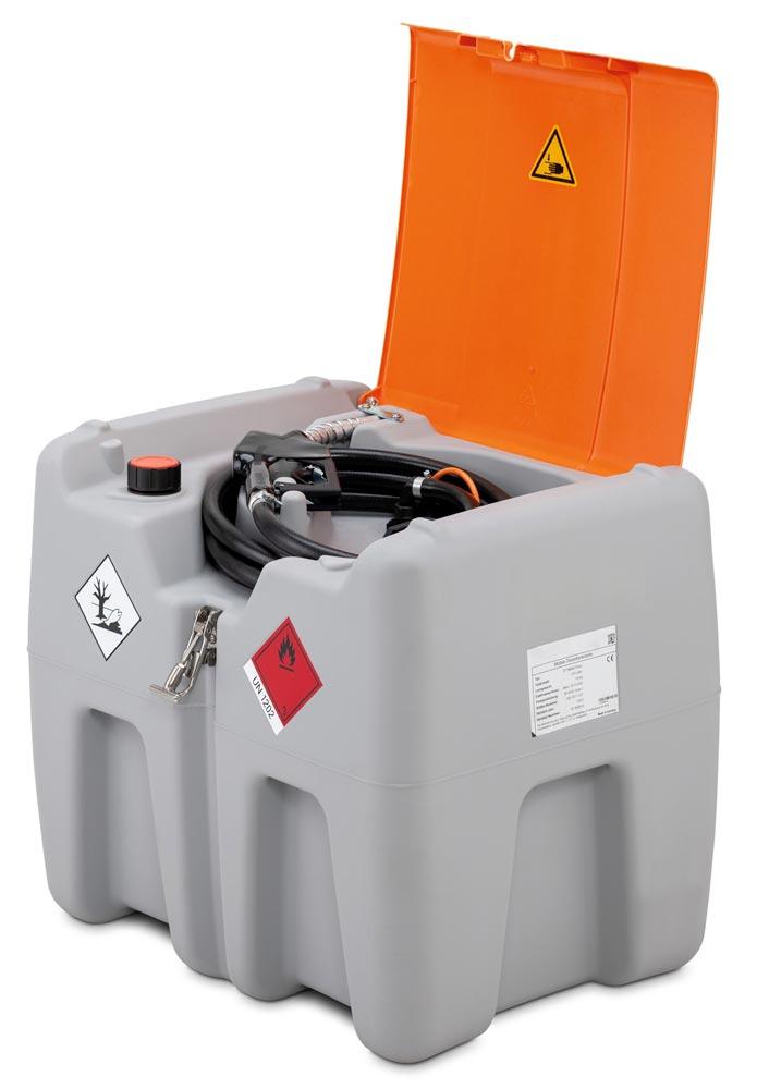 Mobile Dieseltankstation, Vol. 210 l, Klappdeckel, Elektropumpe 18 V, 30 l/min, ohne Akku und Ladegerät ASC55, BxTxH 785x595x685 mm