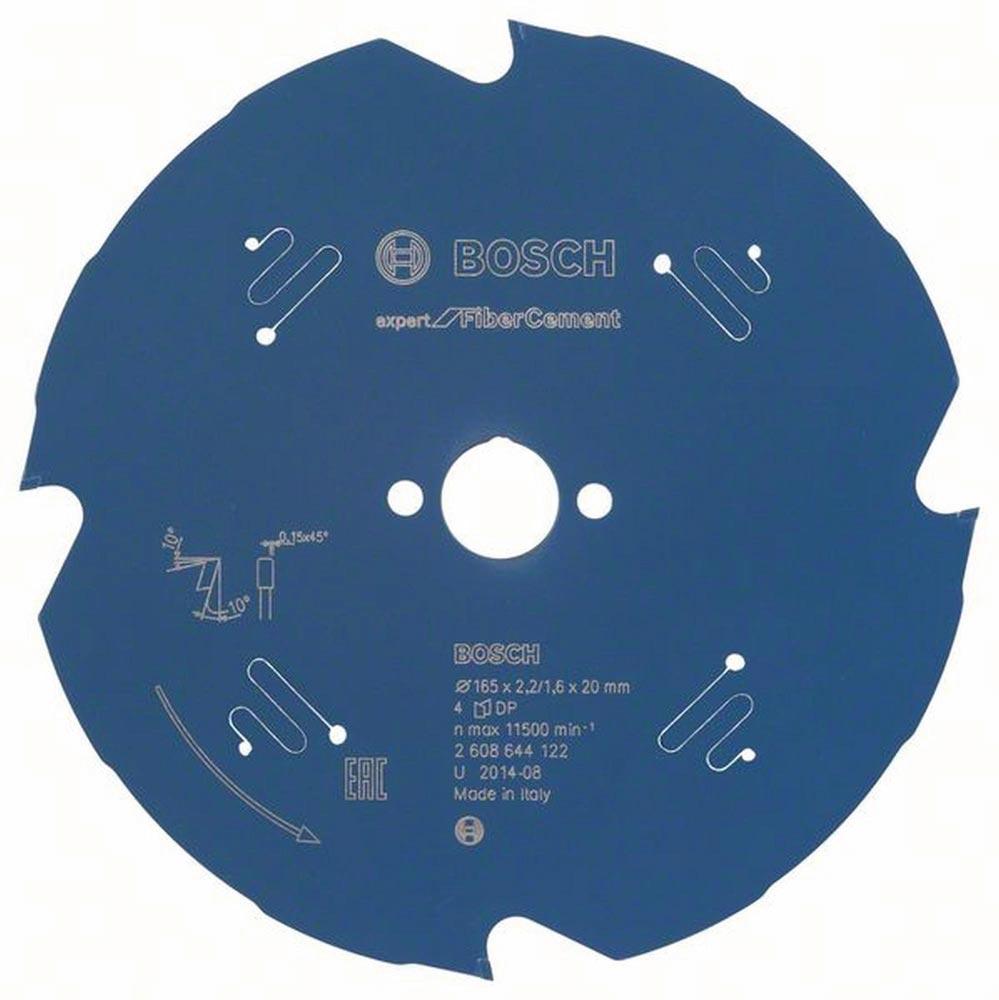 Kreissägeblatt Außen-Ø 165 mm Zähnezahl 4 TCG Bohrung 20 mm Schnittbreite 2,2 mm HM