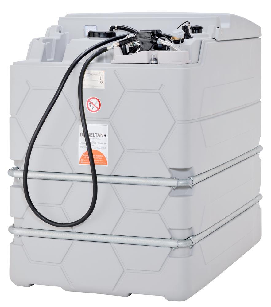 Dieseltankanlage, Innenaufstellung, Vol. 2500 l, 4 m Befüllschlauch, Gewicht 220 kg, mit E-pumpe 56 l/min