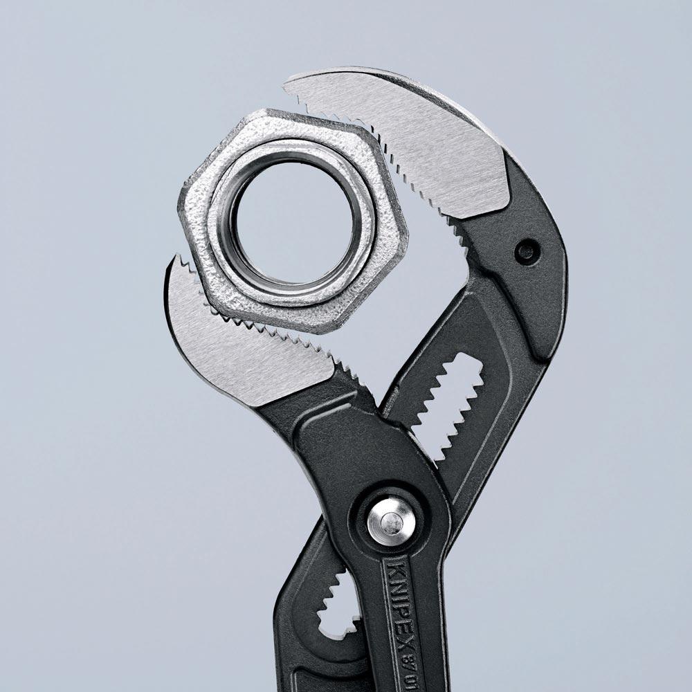 Rohr- und Wasserpumpenzange Cobra® Länge 560 mm Spannweite 120 mm poliert Kunststoffüberzug