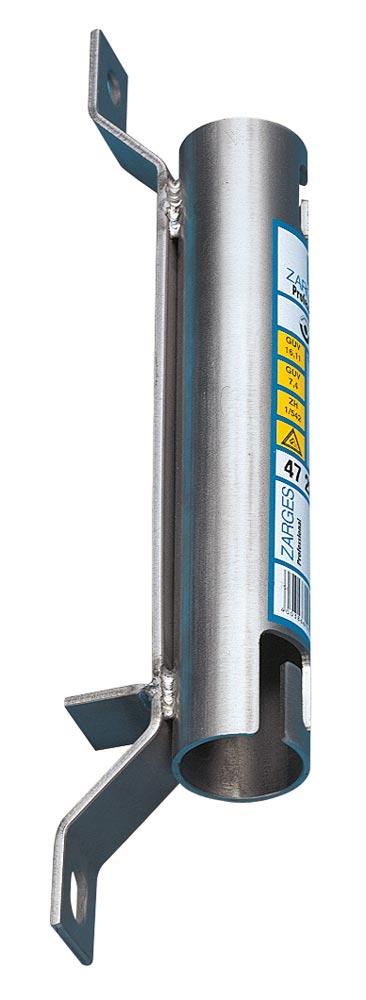 Einsteckhülse aus Edelstahl V4A, für Haltestange, Wandabstand 30 mm