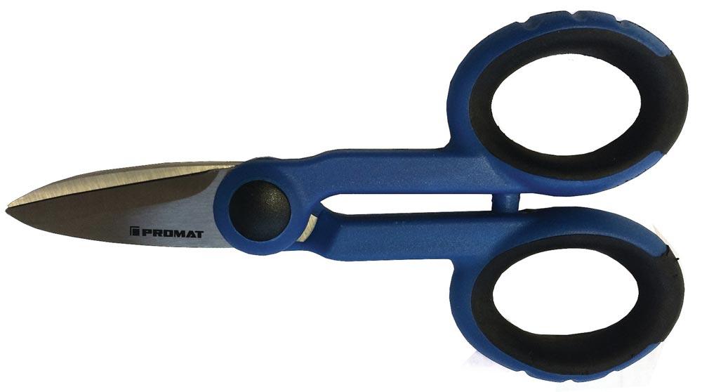 Elektriker-/Handwerkerschere Länge 140 mm 2K-Kunststoff