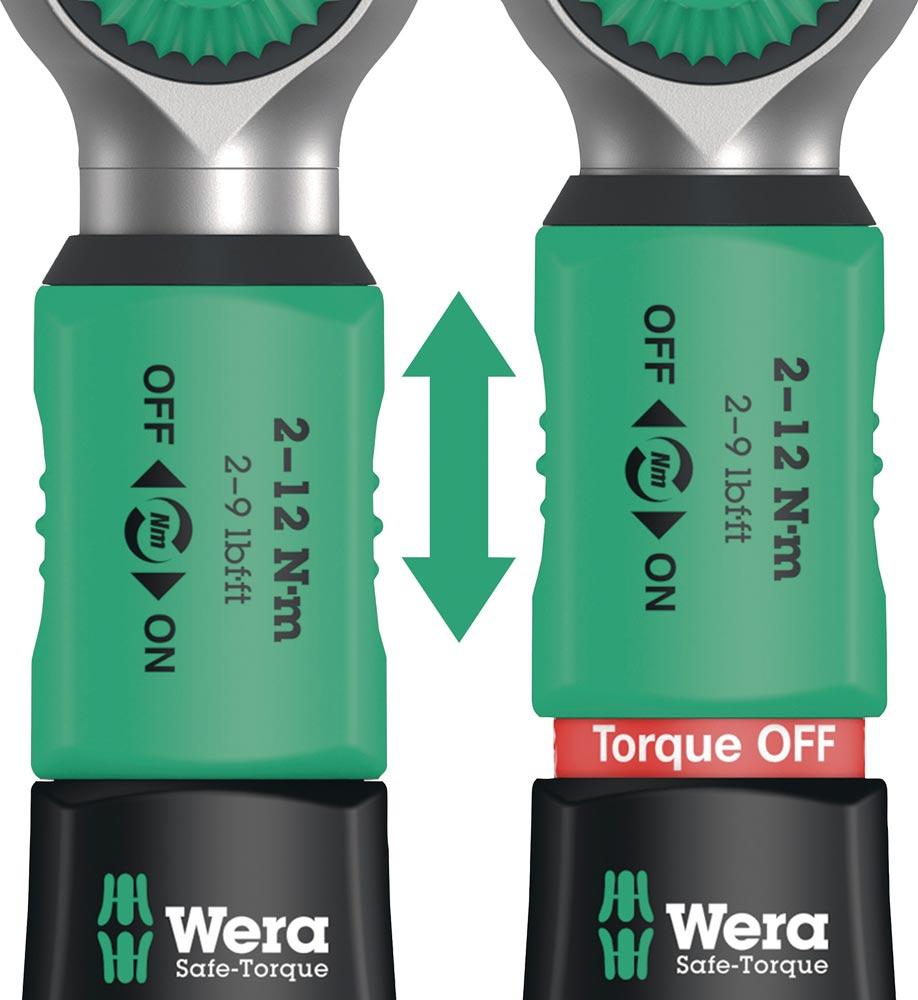 Drehmomentschlüsselset Safe-Torque 23-teilig 2 - 12 Nm 1/4  6-Kant