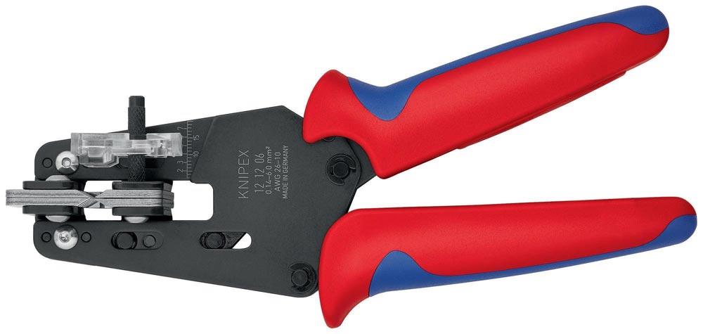 Präzisionsabisolierzange Länge 195 mm Mehrkomponeten-Hüllen 0,14 - 6 (AWG 26 - 10) mm