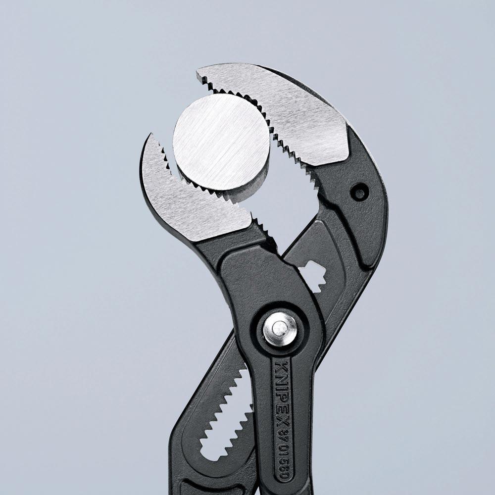 Rohr- und Wasserpumpenzange Cobra® Länge 560 mm Spannweite 120 mm poliert Kunststoffüberzug