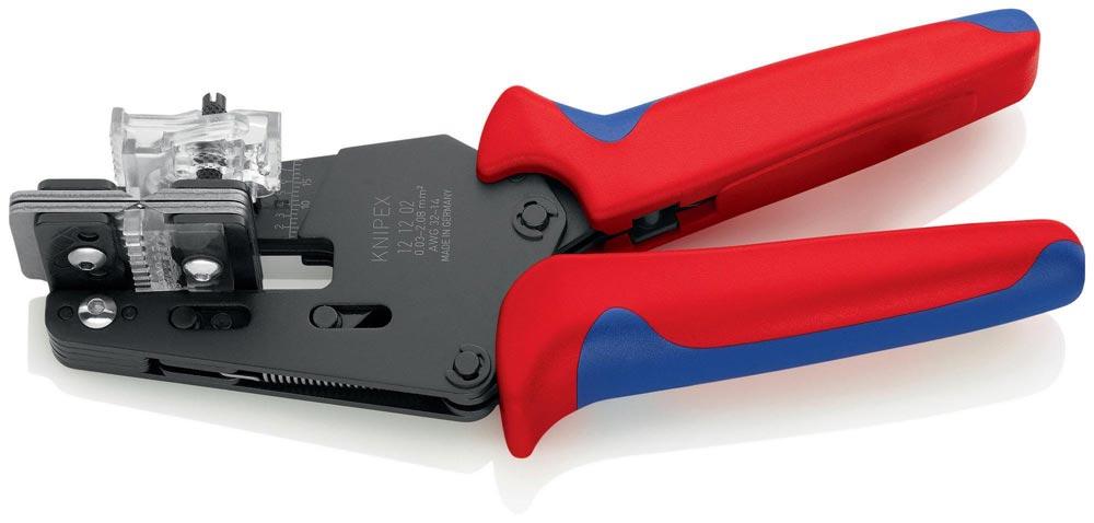 Präzisionsabisolierzange Länge 195 mm Mehrkomponeten-Hüllen 0,03 - 2,08 (AWG 32 - 14) mm