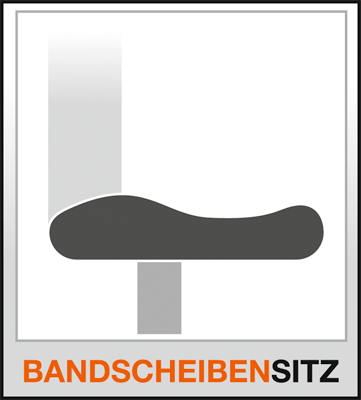 Bürodrehstuhl, Sitz-BxTxH 460x460x420-550 mm, Lehnenh. 580 mm, Permanentk., Bandscheibensitz, royalblau