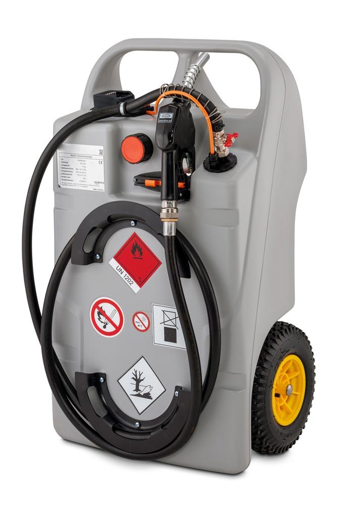 Dieseltrolley, Vol. 60 l, Elektropumpe 18 V, 25 l/min, ohne Akku und Ladegerät, BxTxH 520x370x900 mm